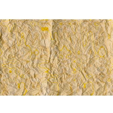 Papier peint panoramique cuisine 3D jaune Tapisserie panoramique originale jaune Papier peint panoramique design effet froissé (1/3)