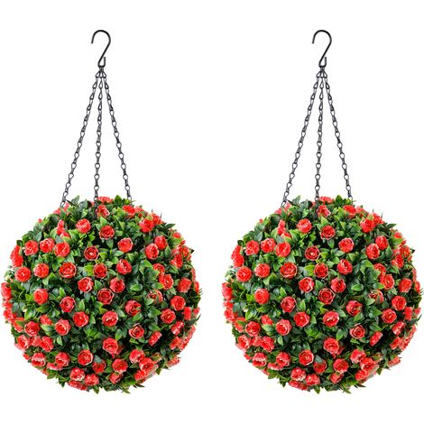 Artificial Rose Topiary Balls (Pack of 2) (1/5)