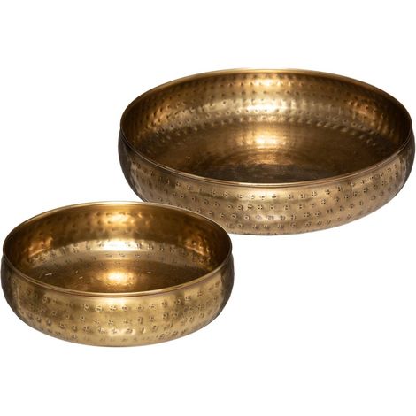 Set aus 2 Schalen Oasis - Metall - vergoldet (1/3)