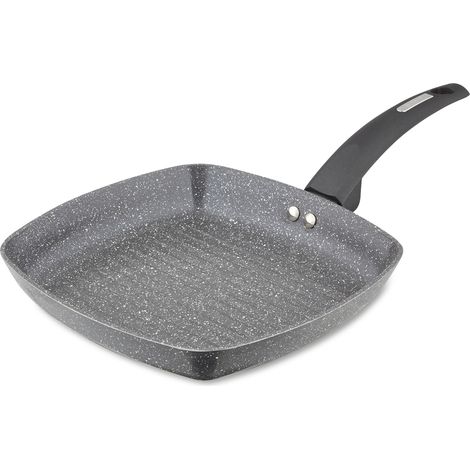 Tower T80336 Cerastone Induction Grill Pan, Non Stick Ceramic Coating, Easy to Clean, Dishwasher Safe, Graphite, 25 cm (1/5)