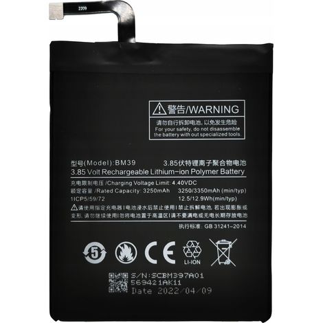 Nuova batteria per Xiaomi Mi6 Mi 6 BM39 3350mAh MCE16 (1/2)