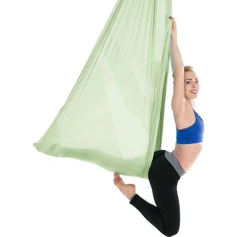 Set amaca per yoga aereo, 100% poliestere, 5,5 metri x 3 metri, portata 300 kg. (1/2)