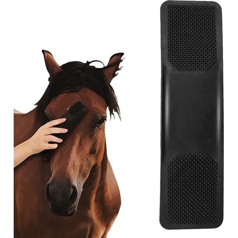 Cepillo para caballos, peine 6 en 1 para el cuidado y masaje de caballos, cepillo suave para el cuidado y masaje de caballos, elimina el pelo suelto, el pelaje y la suciedad.