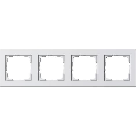 Cornice Gira e2 senza viti 4 moduli termoplastica