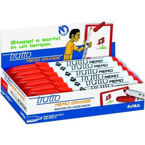 Tratto 852002 marcador 12 pieza(s) Rojo (1/4)