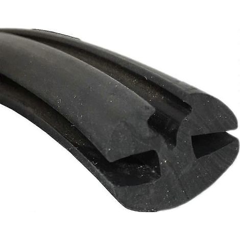 【BQ】Guarnizione in gomma per parabrezza di auto, furgoni e autobus, da 6 mm a 6 mm, con inserto a striscia sigillante - QH (1/5)