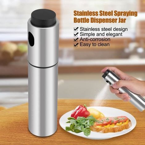Vaporisateur/distributeur d'huile d'olive en acier inoxydable pour barbecue de cuisine HB056 (1/4)