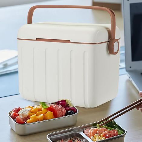 Kühlbox für Freizeit und Camping – Kleine, tragbare Kühlbox – Isolierte Kühlbox für Picknicks, Reisen und Fitnessstudio (1/5)