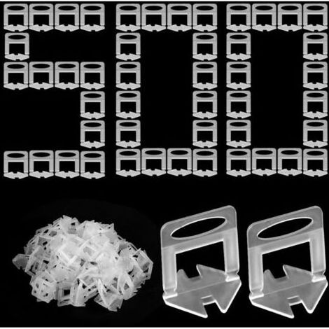 Languettes De Nivellement Carrelage - 500 Pièces - 3 0 Mm - Pour Pose De Carrelage Céramique Et Grès - Compatible Tous Formats Épaisseur 6 À 15 Mm (1/5)