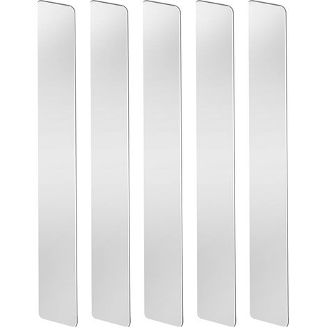 Lot de 5 bandes de tôle en acier inoxydable 304, tôle métallique, bande métallique flexible, remplisseur de fente, accessoire de soudure, plaque métallique pour réparation DIY (1/5)