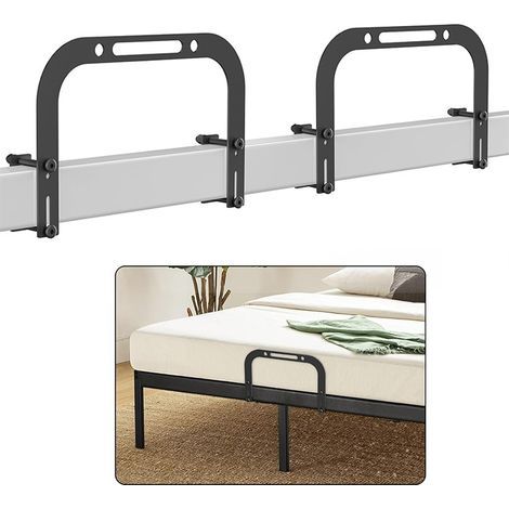 Butées antidérapantes réglables pour matelas, fixations métalliques pour matelas, barrières antidérapantes pour matelas, adaptées aux sommiers métalliques- TRSP (1/5)