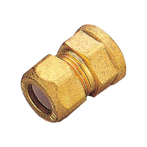 PL RACCORDO OTTONE DIRITTO BICONO F/GAS 12X1/2 PES- TIEMME- 1,0 pz