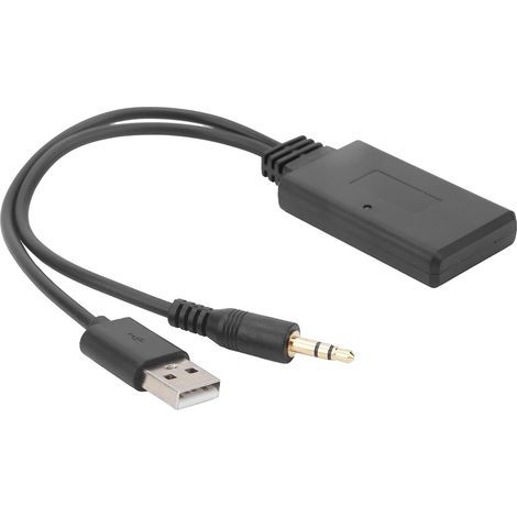 Récepteur Bluetooth pour voiture, port USB, entrée auxiliaire 3,5 mm + 5 V/12 V, sans fil, Bluetooth 5.0, lecteur de musique, adaptateur audio (1/5)