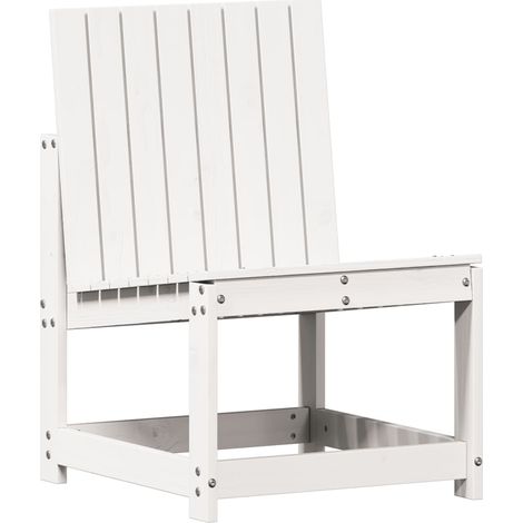 Maison Exclusive - Gartenstuhl Weiß 50,5x55x77 cm Massivholz Kief