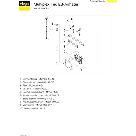 VIEGA 684655 Robinet Multiplex Trio E3 6146.215 (1/5)