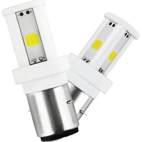 Phare LED Moto COB Haute Performance, Feux Avant Double Griffe 6000K Blanc, Ensemble de 2 Pièces (1/4)