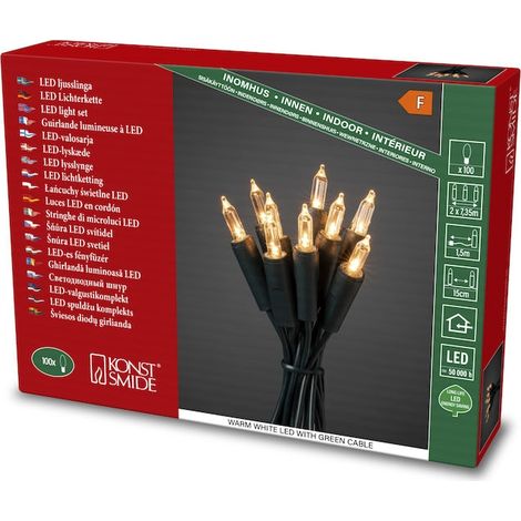 Konstsmide LED Minilichterkette 100 LED 100 LED, warmweiß Lichterkette (1/3)