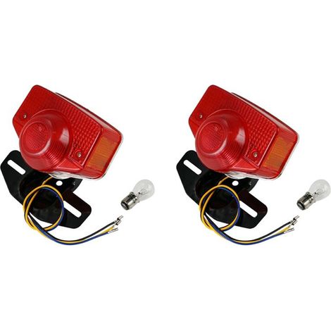 fanali posteriori per moto con lampadina per CT70 CT90 CT125 XL70 CL70 CL90 Jialing JH70 (1/2)