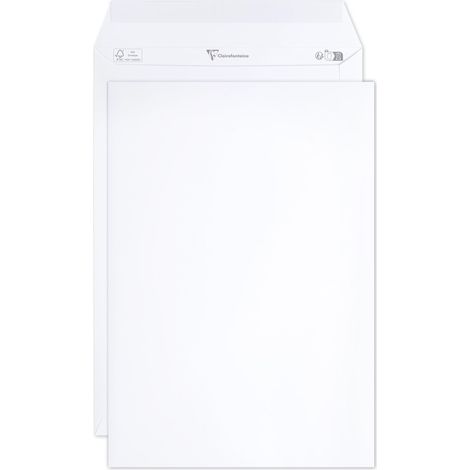 Clairefontaine 8250C - Scatola da 250 Buste Bianche C4-229x324 mm - Autoadesive - 120g/m² (1/4)