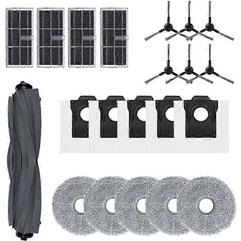 Pièces détachées de haute qualité compatibles avec Dreame Mova E30 Ultra / Find E30 Ultra : brosse principale, filtre HEPA, chiffon de nettoyage, sac à poussière pour aspirateur robot. WHBYV (1/4)