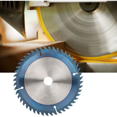 Disque de scie circulaire à revêtement bleu pour la coupe du bois, compatible avec les meuleuses d'angle (1601,82048T) (1/5)