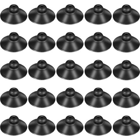 25 Pièces Réservoir De Poissons Ventouse Clip, Aquarium Ventouse Porte-Tube, Ventouse à Clip pour Utilisé dans Les Aquariums Et Les Pompes Hydroponiques(Noir, 23 30mm) (1/5)