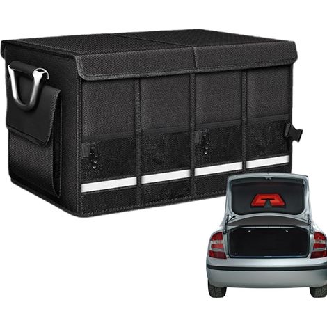 Organisateur de coffre de voiture - Grande capacité - Pliable - Multifonction - Boîte de rangement portable pour le shopping et (1/5)