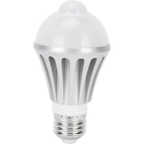 Ampoule LED Sensor E27 7W avec détecteur de mouvement, lampe intelligente pour corridor blanc chaleureux 85-265V (1/5)