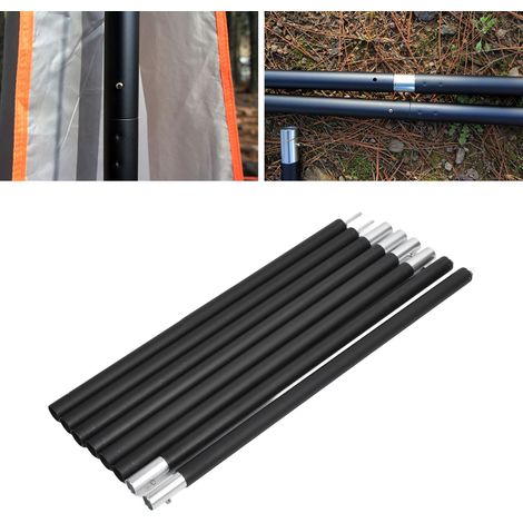 Poteau de Tente pour Camping Extérieur 2.8m en Alliage d'Aluminium Support de Tente Pliable avec Sac de Rangement -KZQ (1/5)