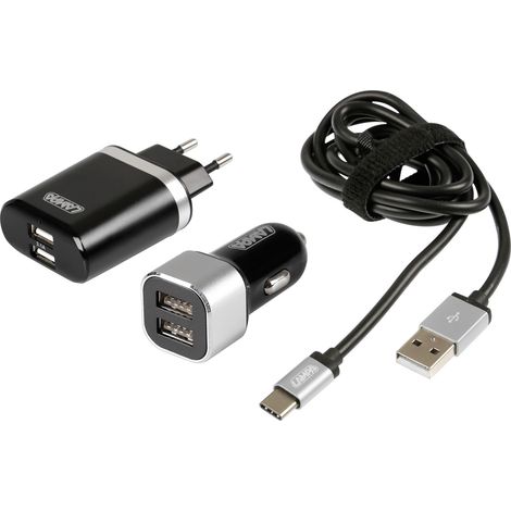 Kit 3 in 1 Usb Type-C - Fast Charge - 12/24V + 230V (1/2)