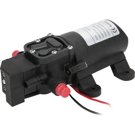 Pompe à eau miniature à membrane, filetage bidirectionnel, sortie à droite, 6,0 l/min, 0,9 MPa, G1/2 pouce, 72 W, 12 V (1/5)