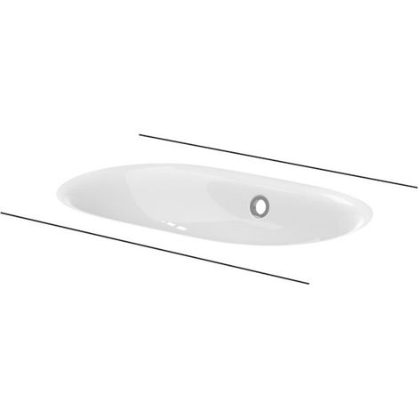 BETTE A217-008mUeL Lavabos Oval Comodo sous-plan avec