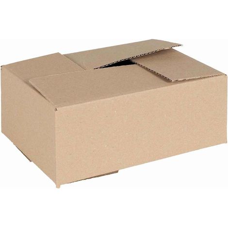 Caja Plegable 50 pcs Marrón 25 x 17.5 x 10 cm Cartón