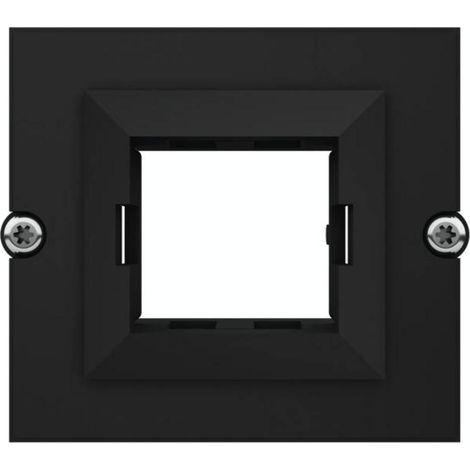 Cadre pour prises Bachmann Keystone noir plastique durable (1/2)