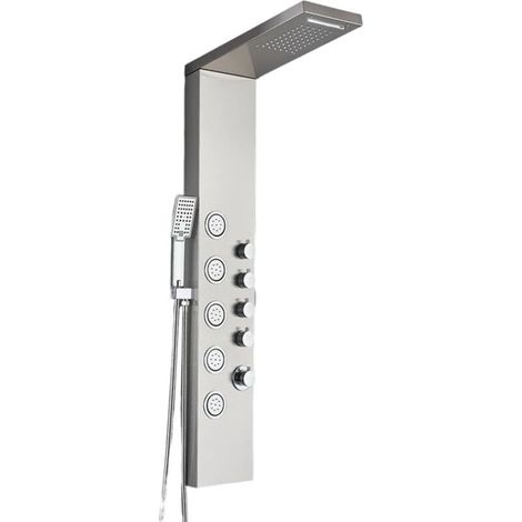 Silbernes Badezimmer-Duschset Regenduschpaneel Regendusche (1/3)