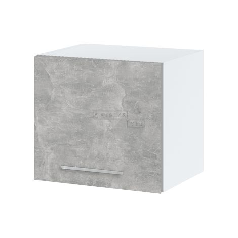Meuble haut SLIM de cuisine Bellissi Beton Naturel 1 porte relevable L 40 cm -  Porte avec poignée apparente  Grey