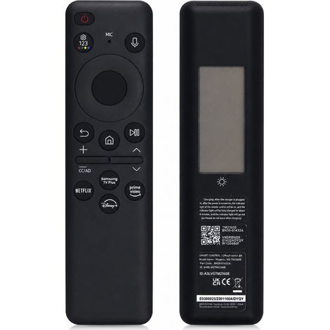 Télécommande Vocale Solaire Noire Compatible avec TV Samsung BN59-01432A (1/5)
