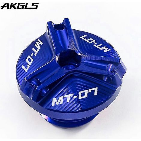 Accessoires pour motos Yamaha MT07 2021-2022, MT-07 et FZ07 2014-2020 : bouchons de réservoir de frein avant et arrière et bouchon de remplissage d'huile moteur. (1/5)