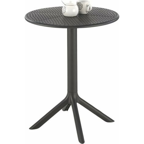 Mesa para exterior Houston 1635, Negro, 72x0x0cm, Plástico