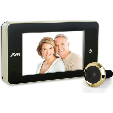 Judas avec visualisation uniquement – Écran LCD TFT 4" – Résolution 480x320 – Plage d'épaisseur de porte 38-110 mm – AYR