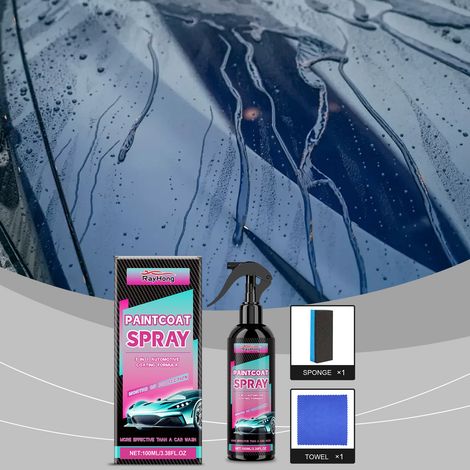 Car coating spray, easy to apply, maintain, stain-resistant and dirt-resistant – 100ml + 1 towel + 1 sponge