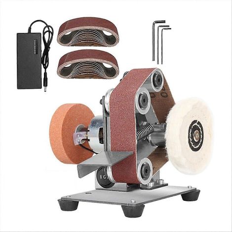 EU Plug, Mini Belt Sander 7 Variable Speed for Polishing Wood Parts (1/5)