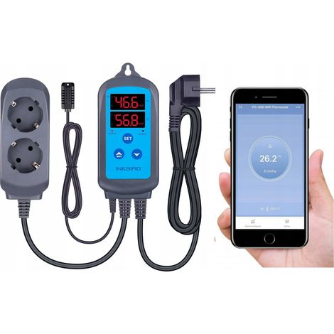 LUFTFEUCHTIGKEITSREGLER - Luftbefeuchter/Luftentfeuchter INKBIRD IHC-200-WiFi