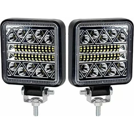 BR-Vie Foco de trabajo LED de 102 W, 10200 lm, 12 V, luces de marcha atrás LED, focos LED para coche, tractor, barco, camión (12-24 V), paquete de 2 (1/4)