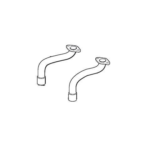 Kit collettore destro +collettore sinistro per motore BRIGGS&STRATTON trattorino