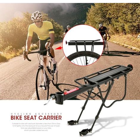 Gepäckträger für Mountainbikes, BMX-Räder, Fahrradsättel, Gepäckträger für den Hintersitz von Fahrrädern, schwarzes Fahrradzubehör