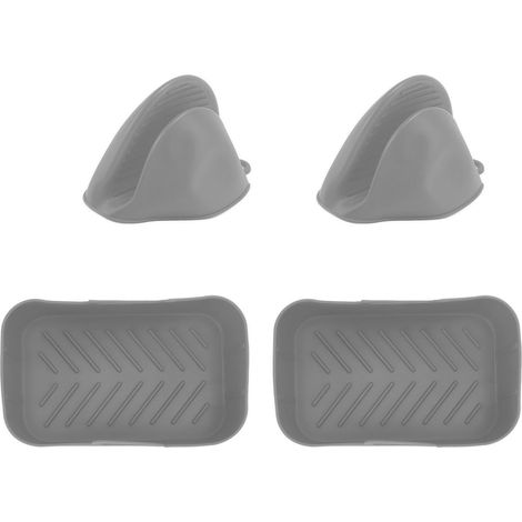 Lot de 2 paniers rectangulaires en silicone gris pour friteuse Ninja DZ201 Foodi 8QT, inserts de cuisson réutilisables (1/5)