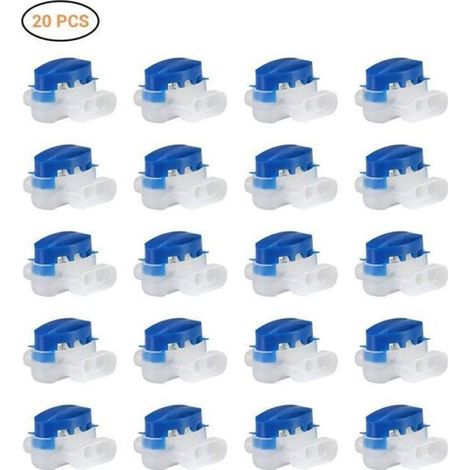 Connecteur De Câble - Étanche Gel - Pour Réparation Et Allongement De Câbles - 0,5 À 1,5 Mm² - Lot De 20 (1/4)