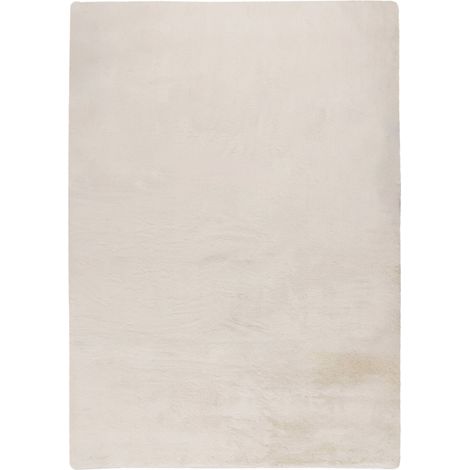 Tapis shaggy blanc ultra doux antidérapant durable - 110 x 60 cm (1/5)