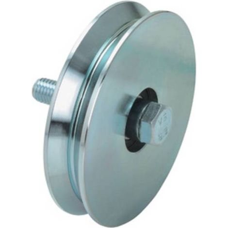 4 x PL RUOTA P/CANC C/BULLONE A 1 CUSC 100 MM